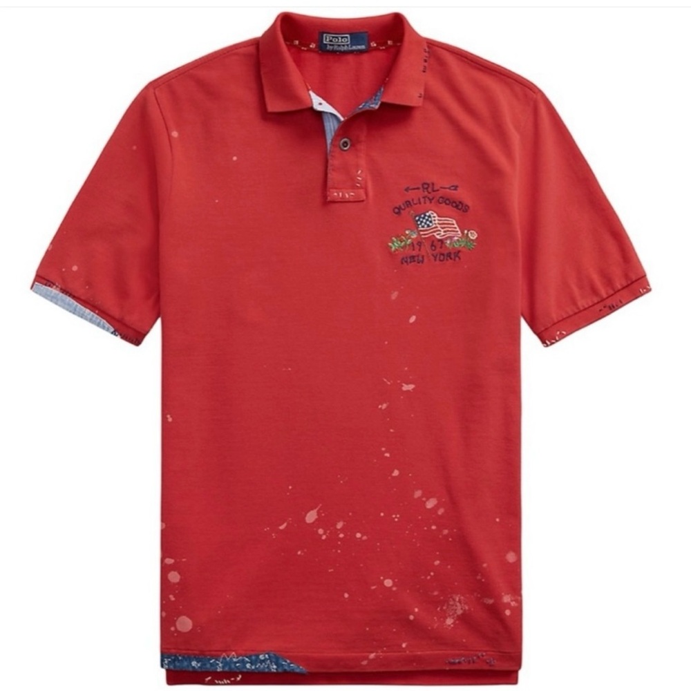 Polo Ralph Lauren Distressed Mesh Polo Shirt - Picture 2 of 5